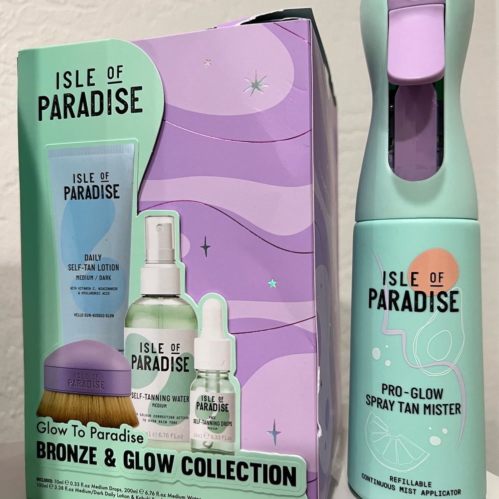 Isle of Paradise Bronze & Glow Collection - Mint and Purple